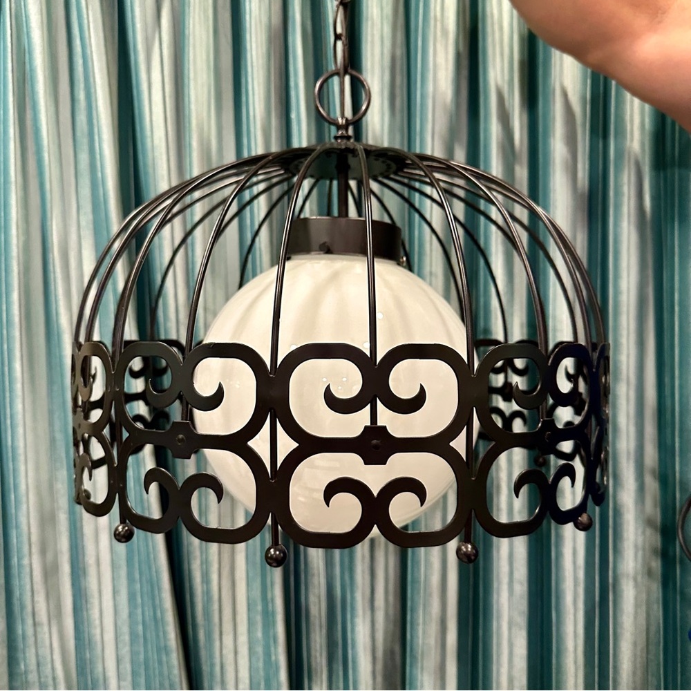 Arthur Umanoff Hanging Light Fixture, Mid Century Lighting